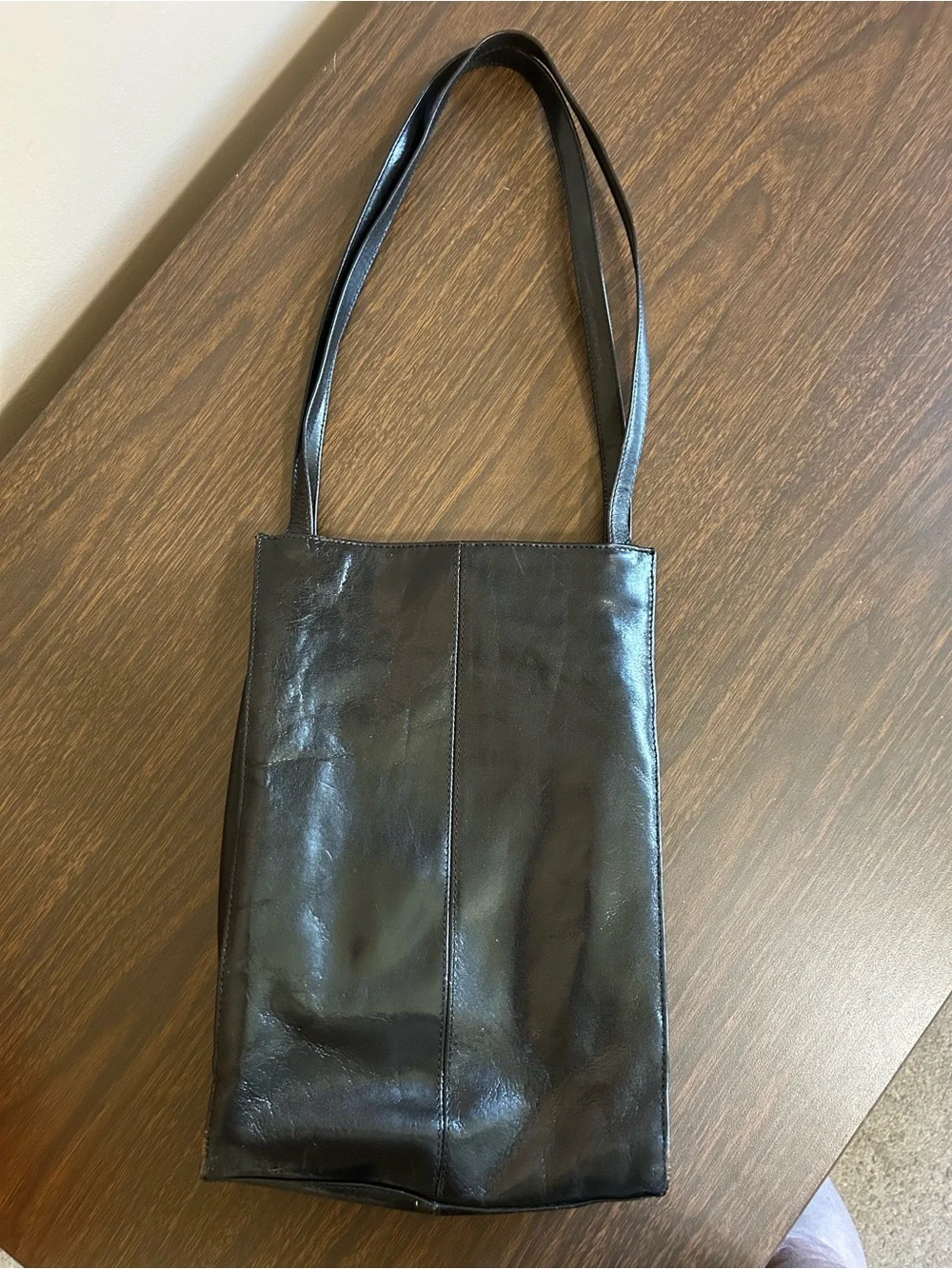 HOBO Red Interior Leather-Trim Tote